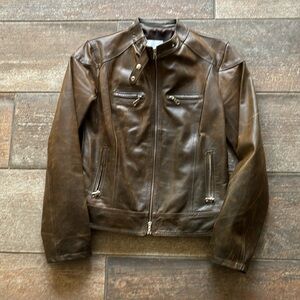 Italian Leather Moto Jacket!